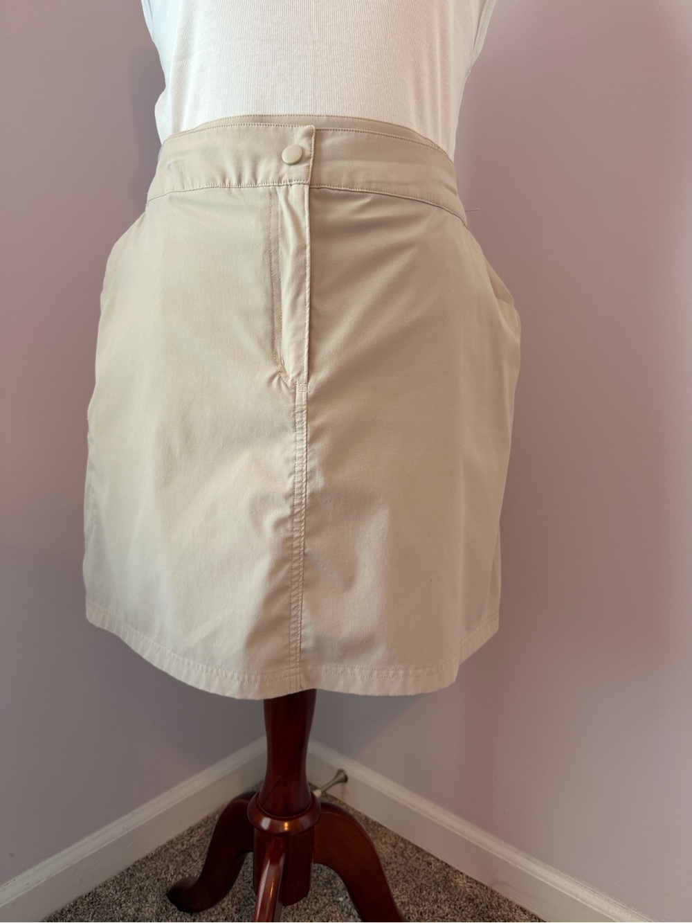 Beige Athletic Skort - XXL